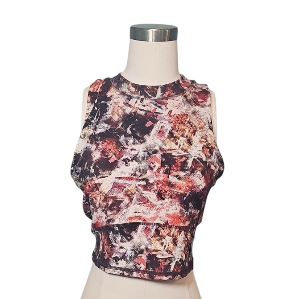 🍄 Lululemon Abstract Print Sleeveless Top, Size 10